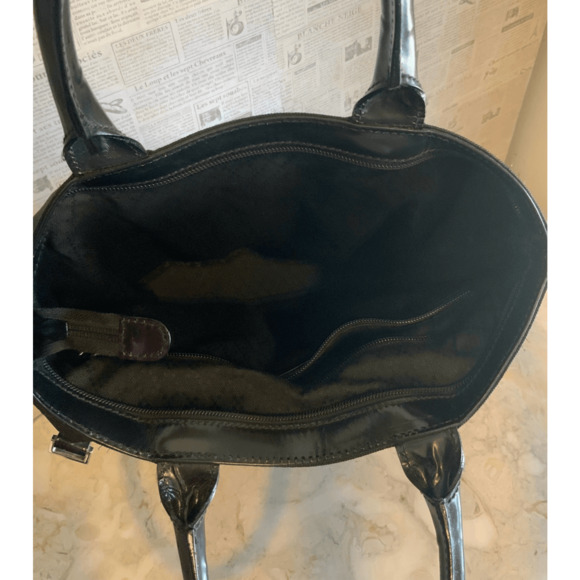 GUCCI Tote Bag Large Shoulder Leather Black Nylon - Picture 12 of 13